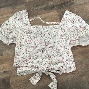 Floral crop top